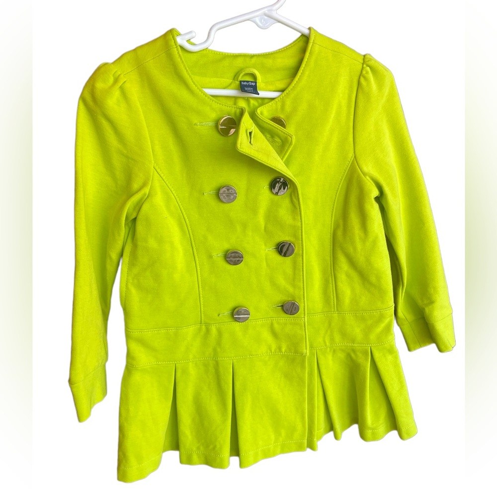 Jacket lime punch color size 4
